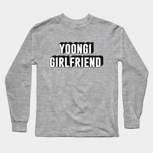 BTS Bangtan Min Yoongi Suga Agust D girlfriend text army | Morcaworks Long Sleeve T-Shirt